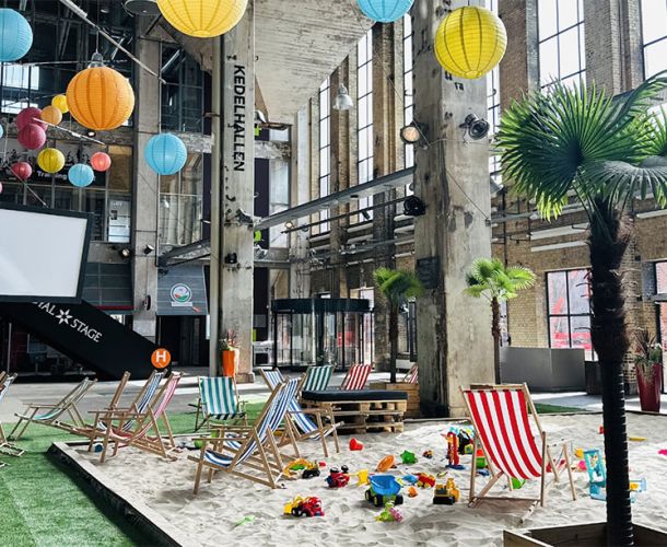 Stranden flytter ind igen: Costa del Nordkraft vender tilbage til Kedelhallen