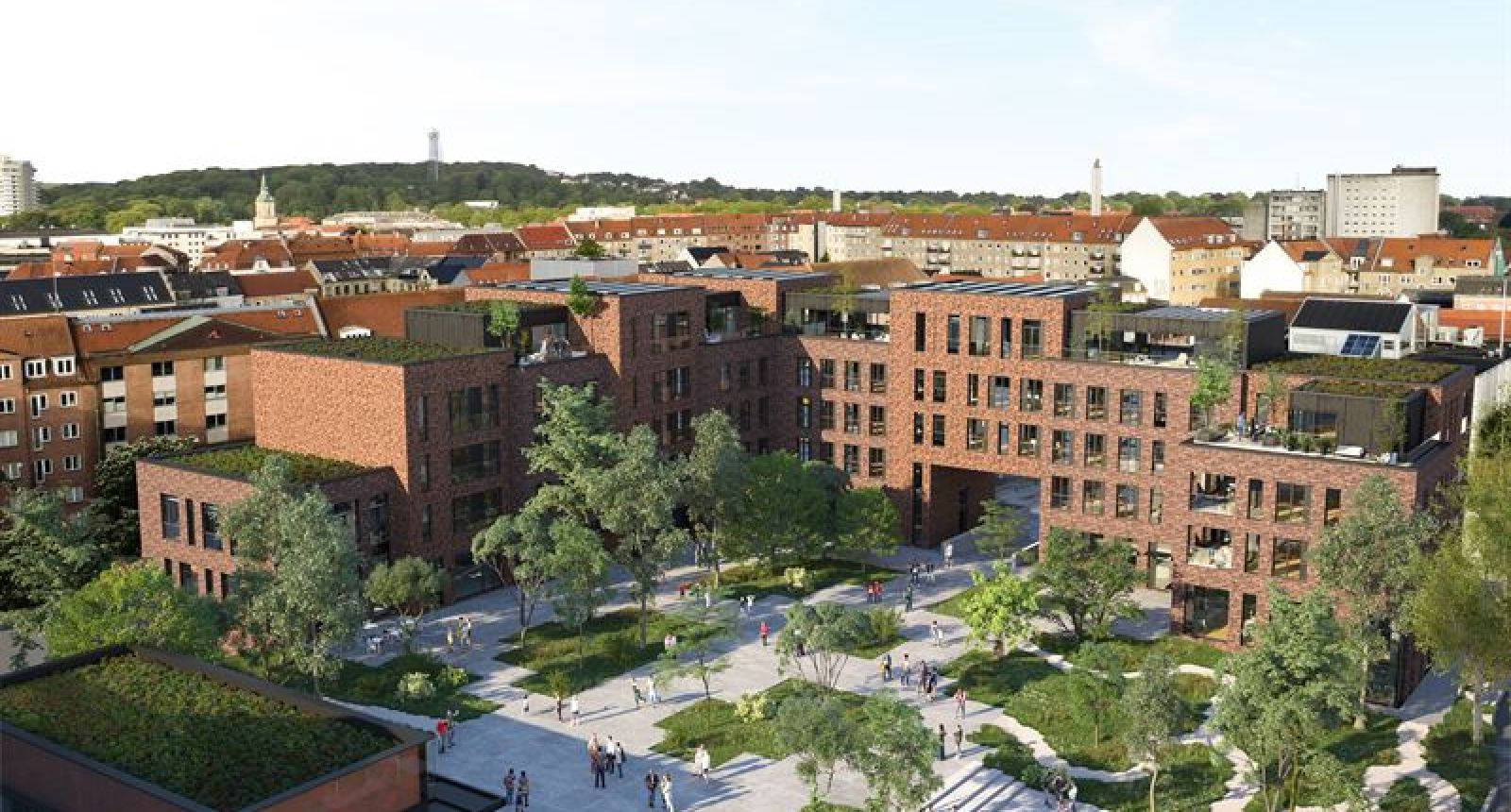 Første spadestik på Budolfi Plads